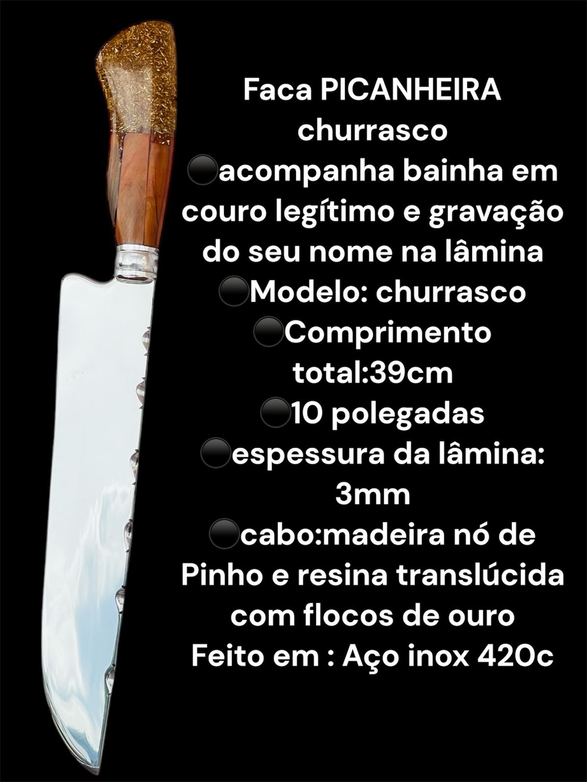 Faca Picanheira Churrasco