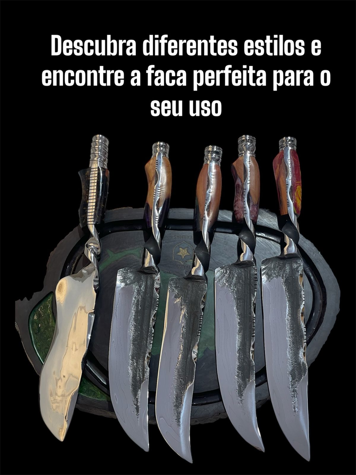 Faca KUKRI artesanal