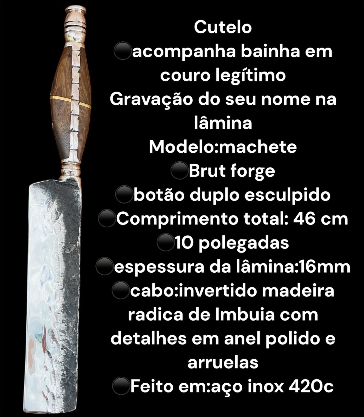 Cutelo Machete – Poder e Precisão em Suas Mãos!