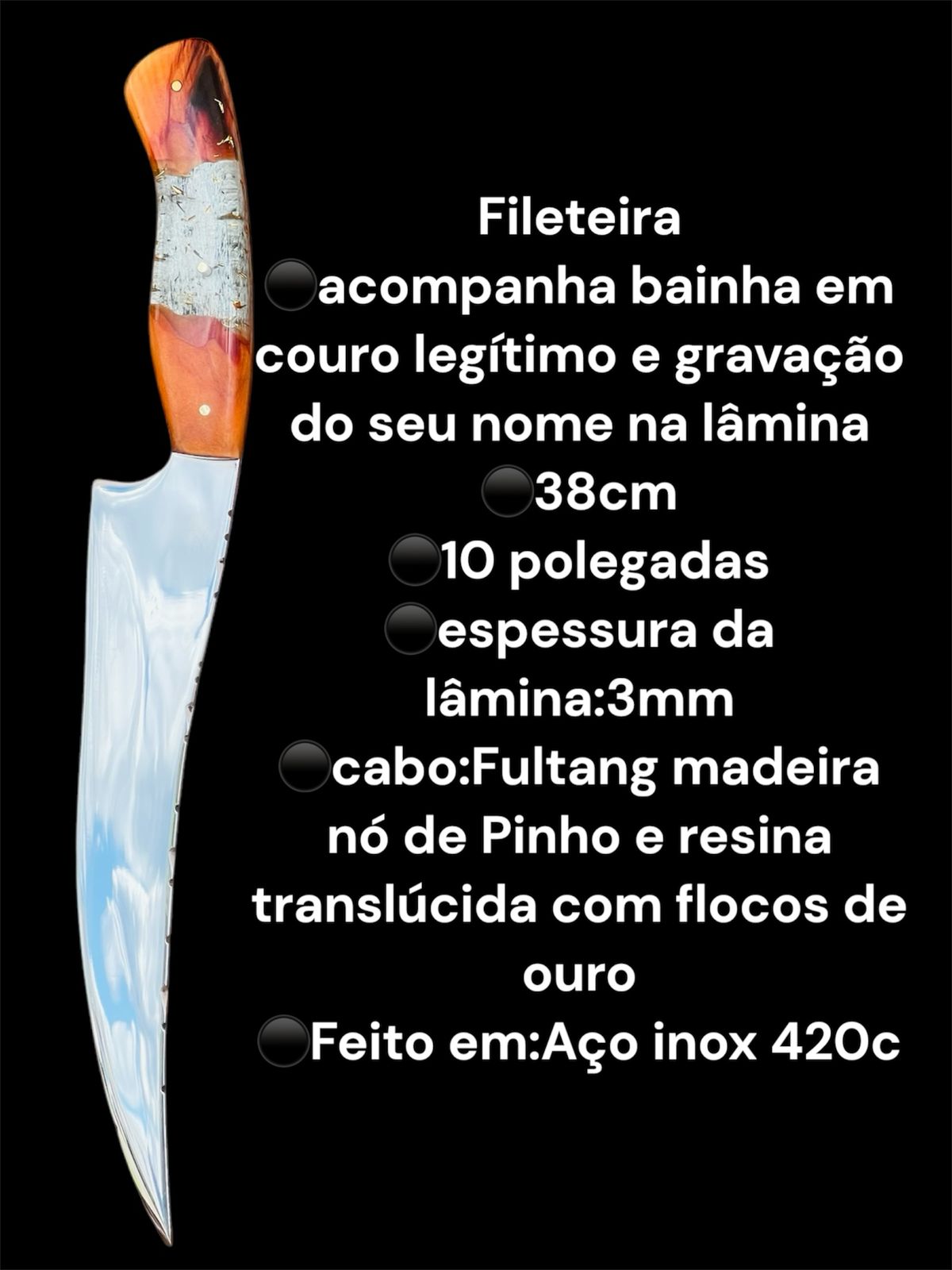 Fileteira Laminada Polida fultang