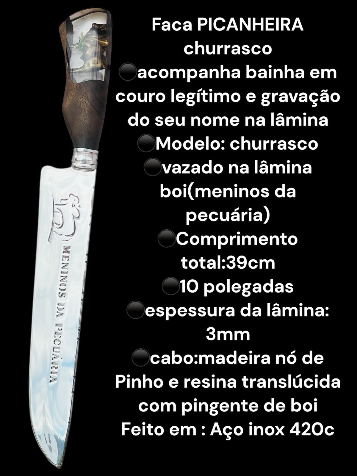 Faca Picanheira Churrasco