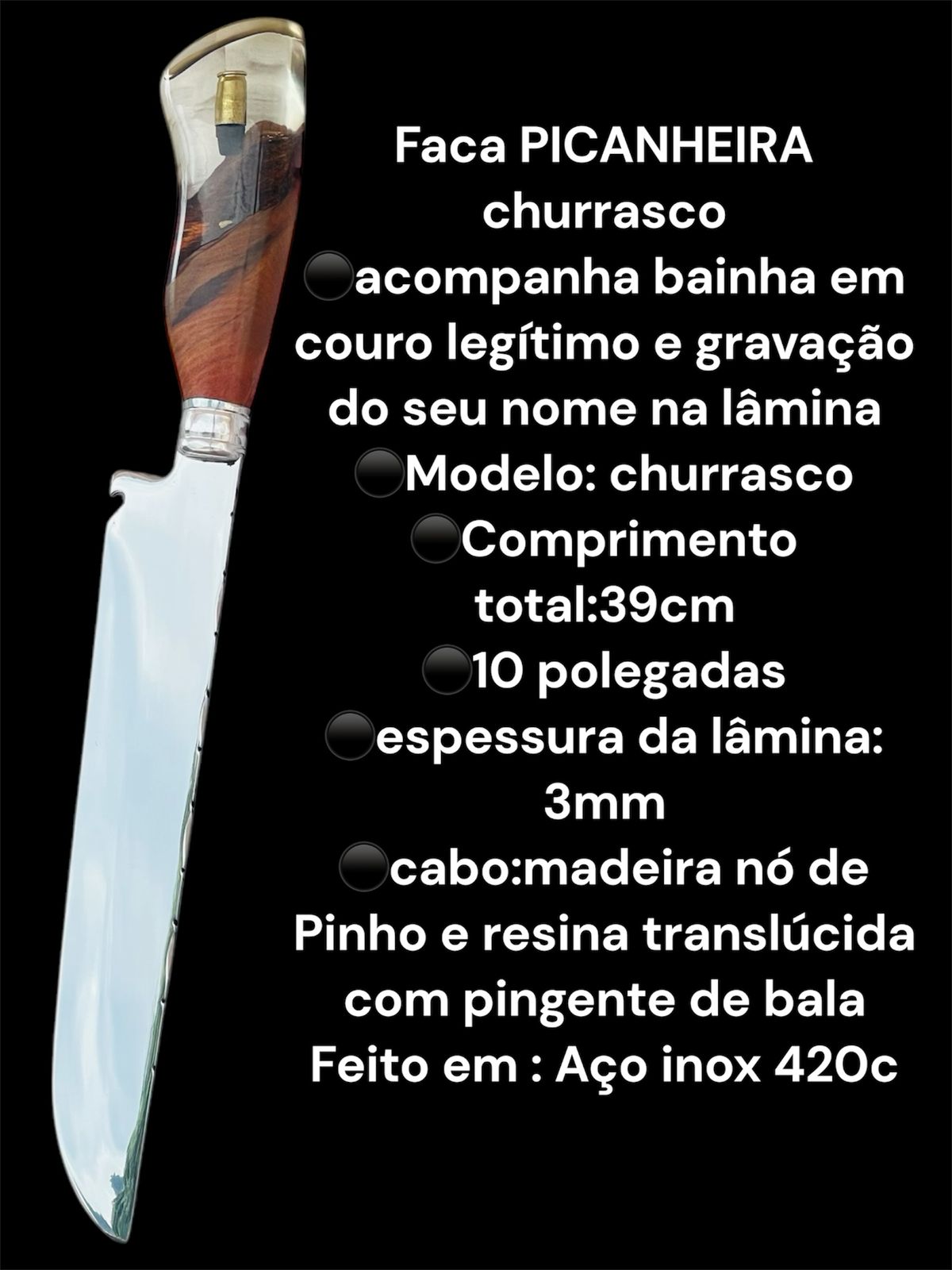 Faca Picanheira Churrasco