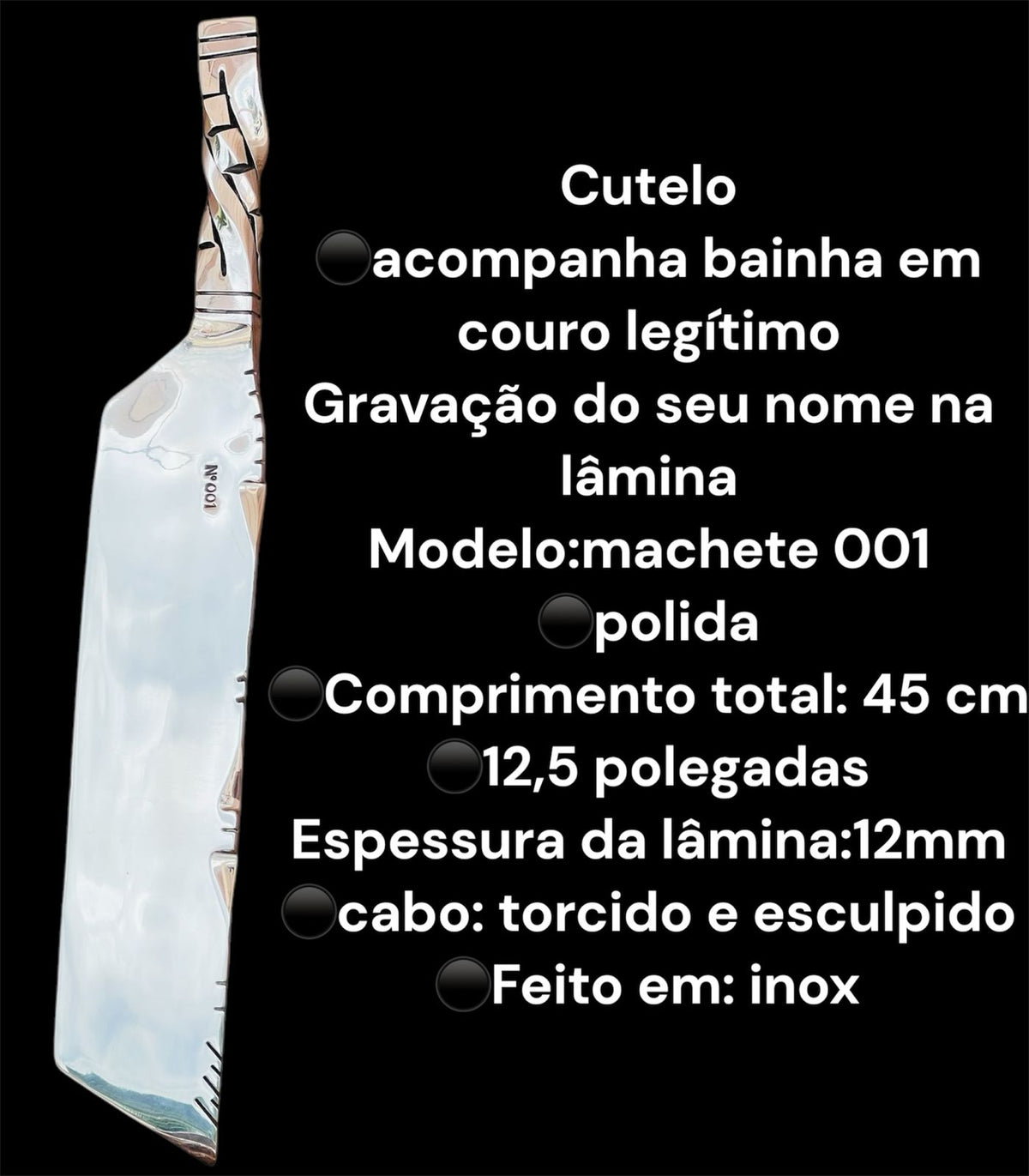 Cutelo Machete 001 – Força, Precisão e Durabilidade!