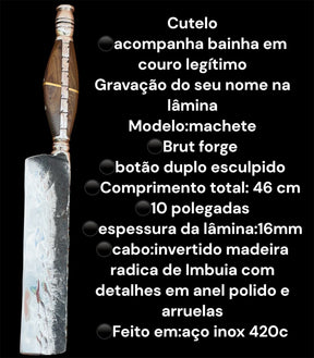 Cutelo Machete – Poder e Precisão em Suas Mãos!