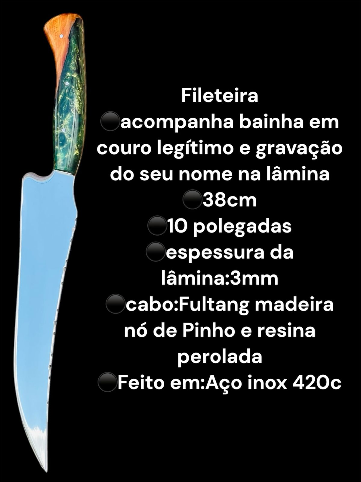 Fileteira Laminada Polida